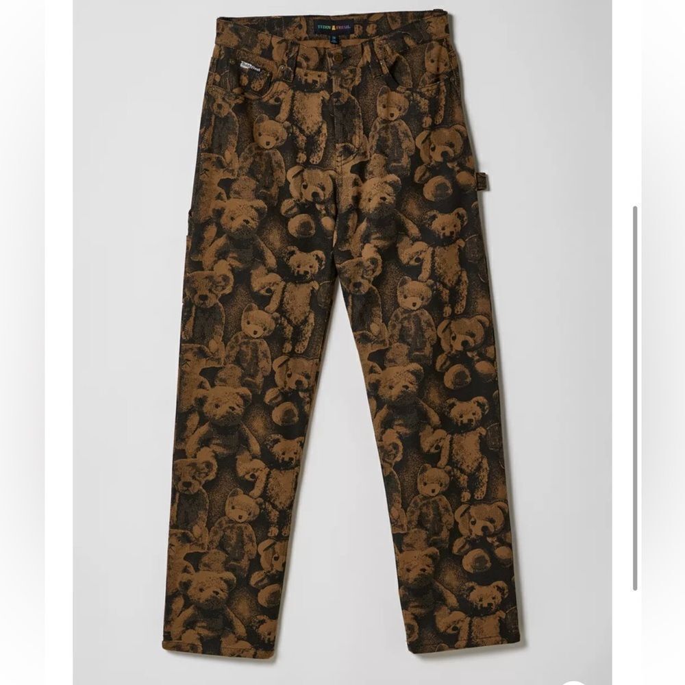 Teddy Fresh Bear Print Jeans NWOT
